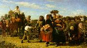 Jules Breton The Vintage at the Chateau Lagrange China oil painting reproduction